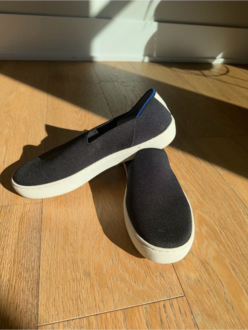 Rothy's Women’s The Original Slip On Sneaker in Black Washable Size 7